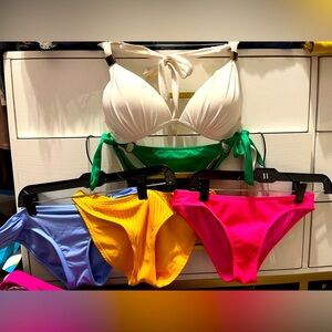 Lot of bikini top and bottoms. Target and VS